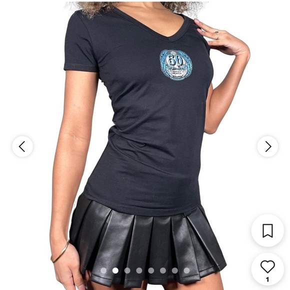 Harley-Davidson Tops - #88-HARLEY DAVIDSON- black 50 th anniversary t shirt- NWT